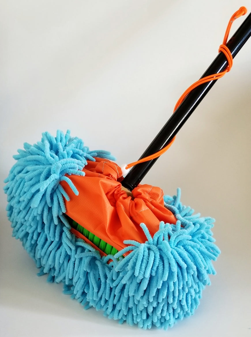 Car Loofa Foam Brush Mop Cover