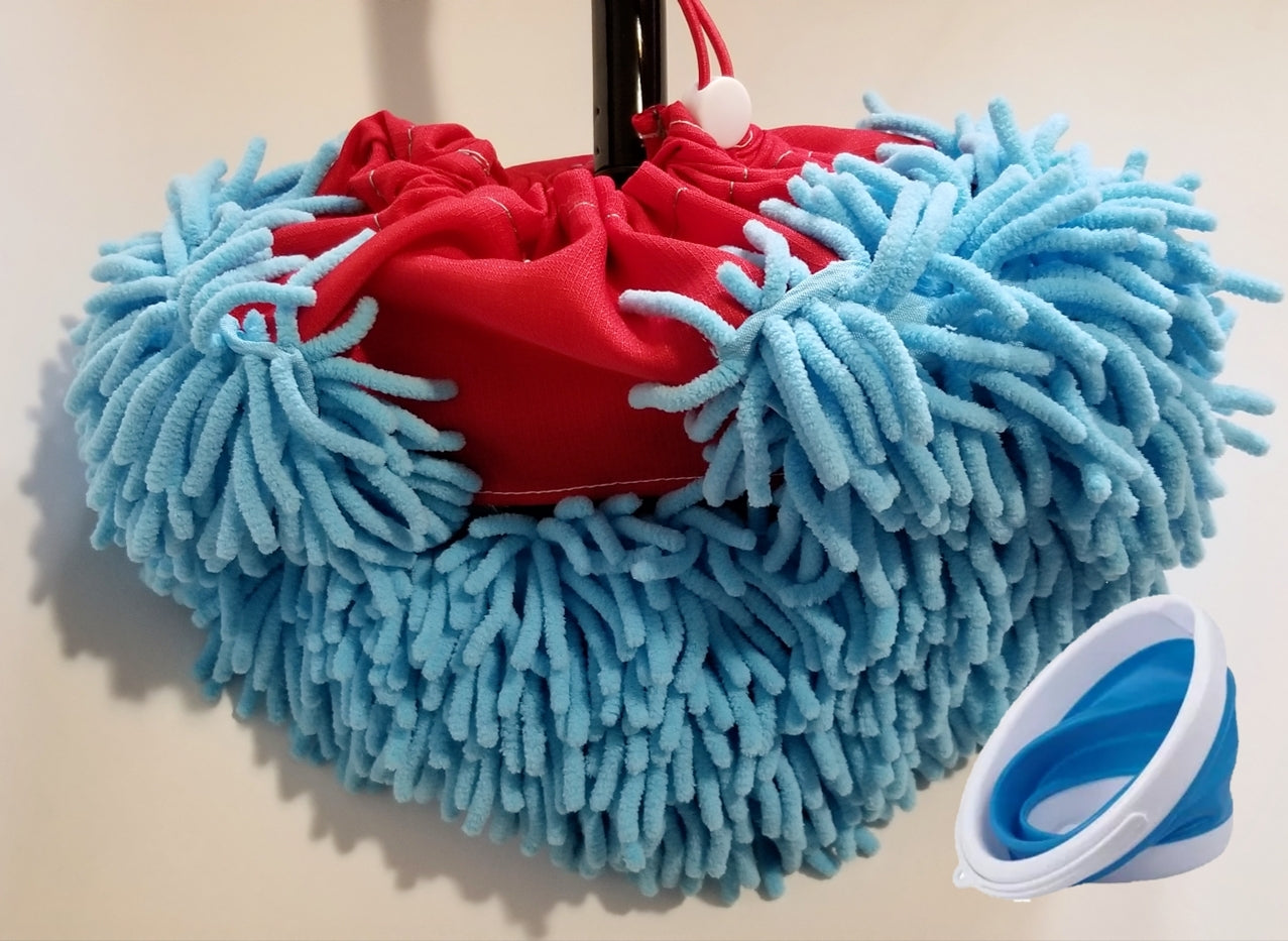 Car Loofa with 3L Collapsible Bucket