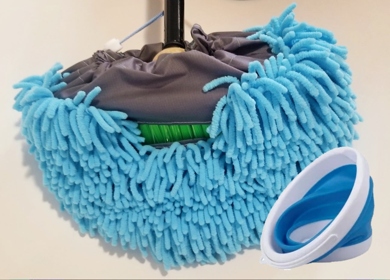 Car Loofa with 3L Collapsible Bucket