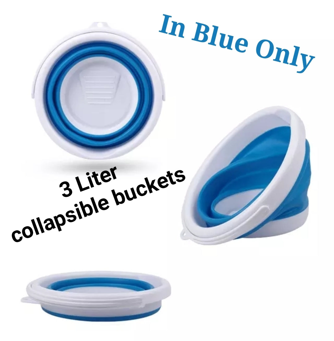 Car Loofa with 3L Collapsible Bucket