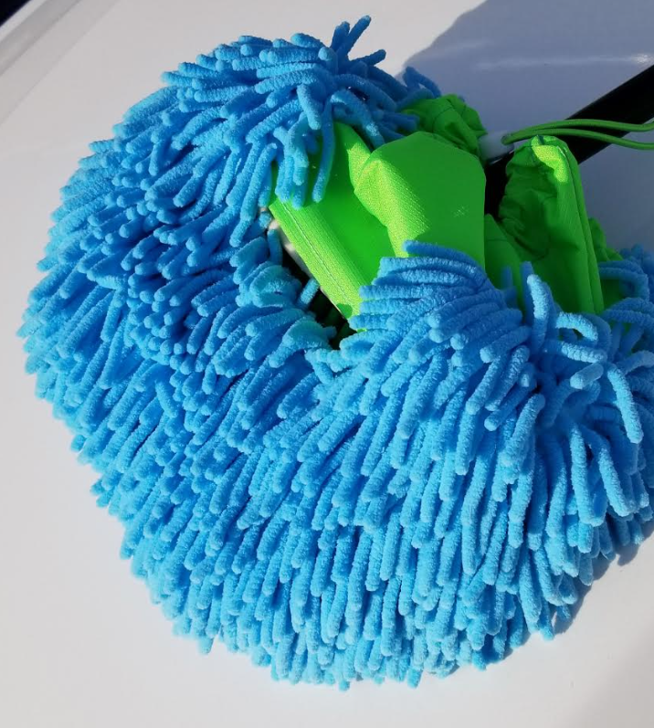 Car Loofa Foam Brush Mop Cover